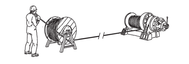 Installing the wire rope 4